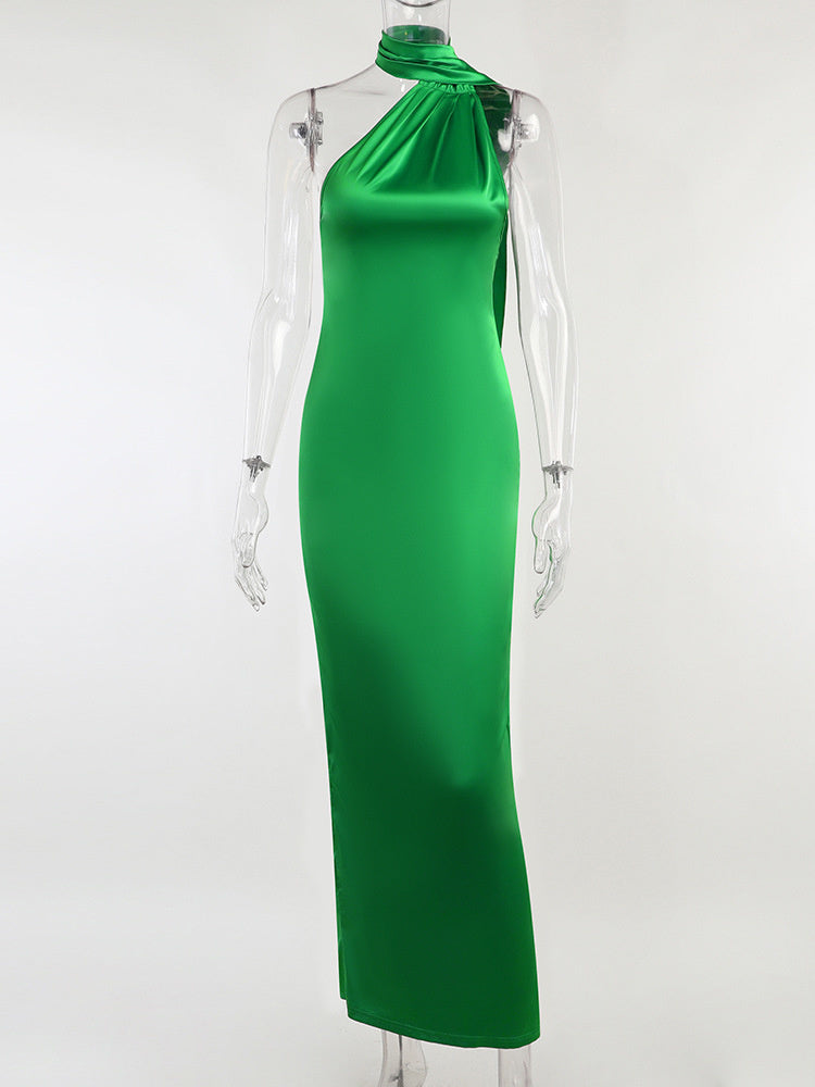 Levoire | Robe Maxi Sans Dos En Satin