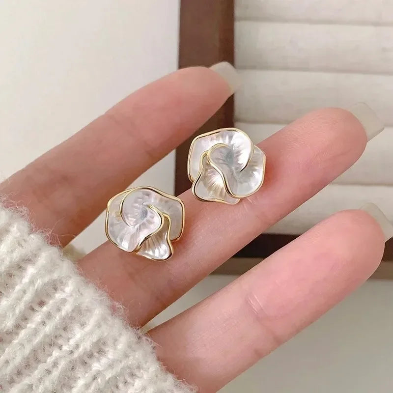Levoire | Boucles D'Oreilles Émail Fleuries 661685