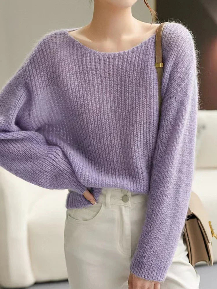 Levoire | Pull Décontracté Avec Sensation De Cachemire Lavande Taille unique