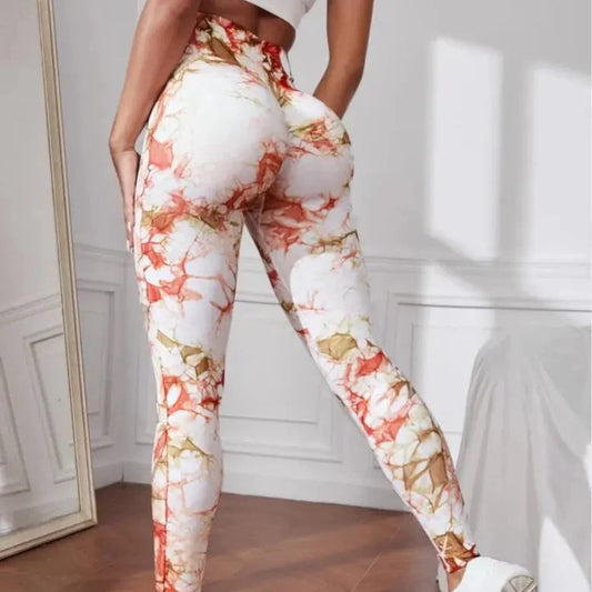 Levoire | Leggings Avec Un Tie-Dye Fabuleux Et Effet Push-Up Blanc