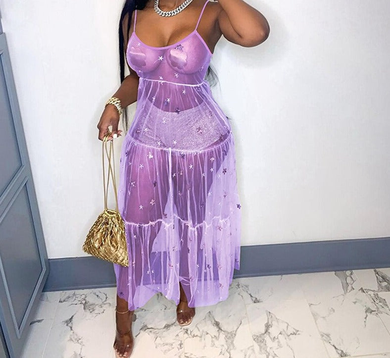 Levoire | Nettostjerne Spaghetti-Bretelles Maxi-Robes