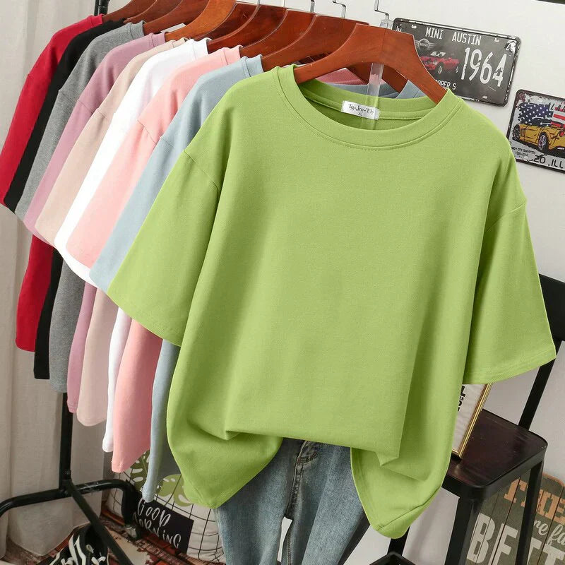 Levoire | T-Shirt En Coton Surdimensionné Vert clair