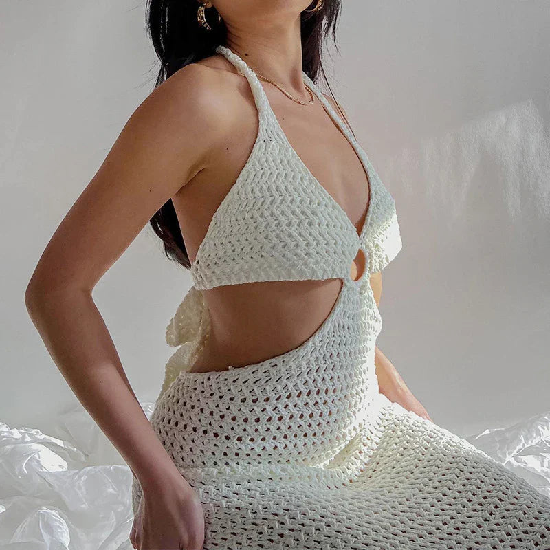 Levoire | Robe Maxi En Crochet