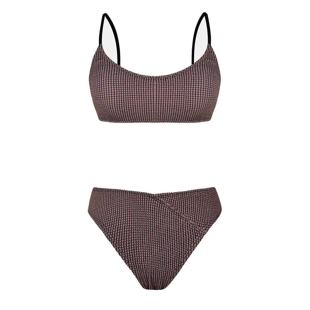 Levoire | Maillot De Bain Deux Pièces Avec Design Compact Braun