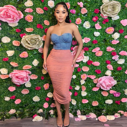 Levoire | Denim Pullonkumpu Robes Nettolanges