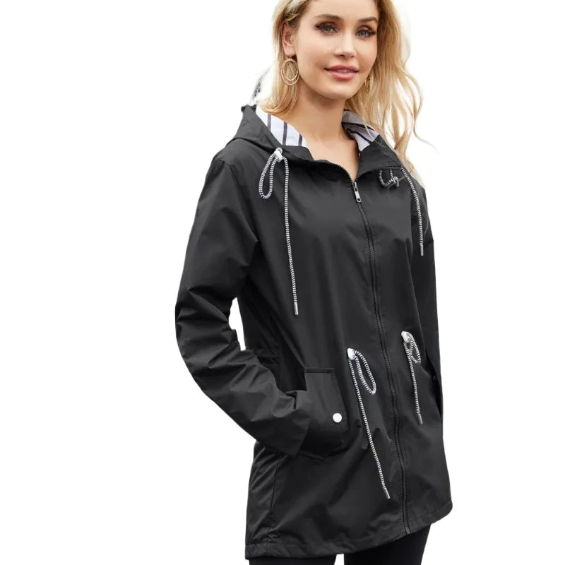Levoire | Veste De Pluie Stylée Et Imperméable Pour Femmes Noir