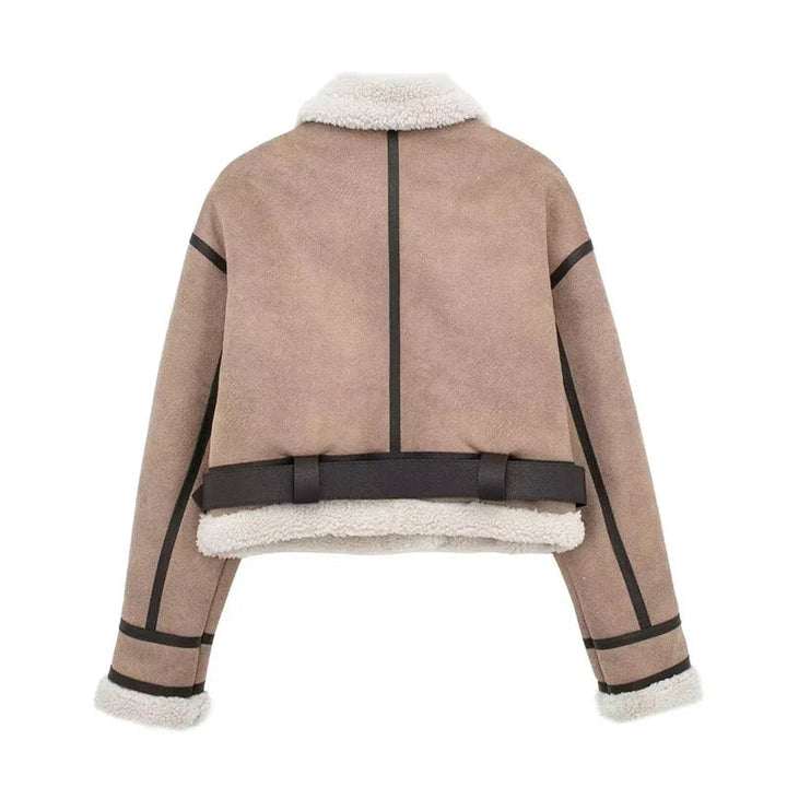 Levoire | Veste à manches longues en polaire doublée avec ceinture et zip