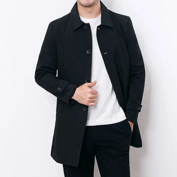 Levoire | Premium Décontracté Long Manteau De Transition Pour Hommes