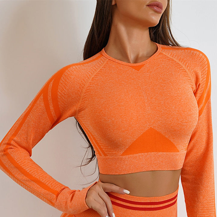 Levoire | Haut Vêtements De Sport À Manches Longues Orange