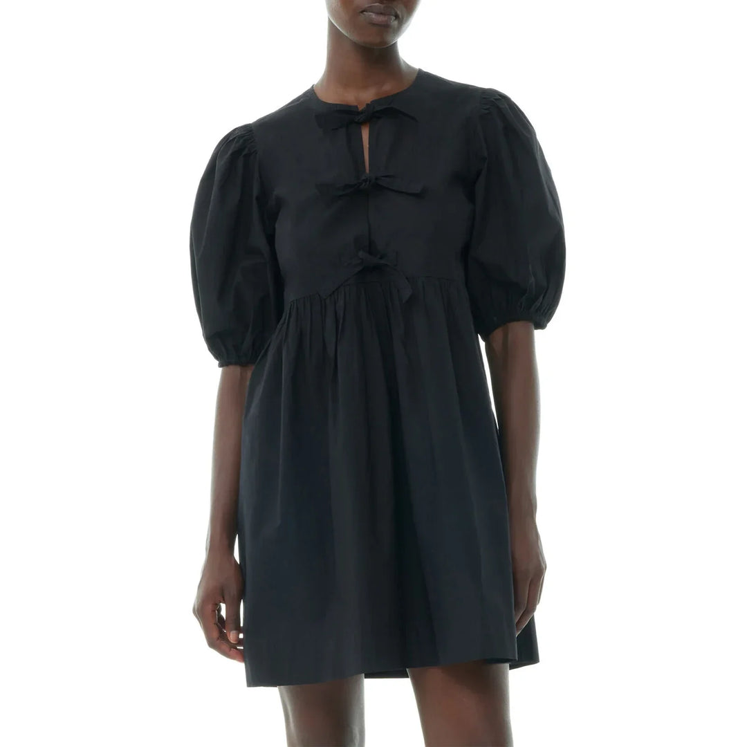Levoire | Robe Élégante Avec Manches Noir
