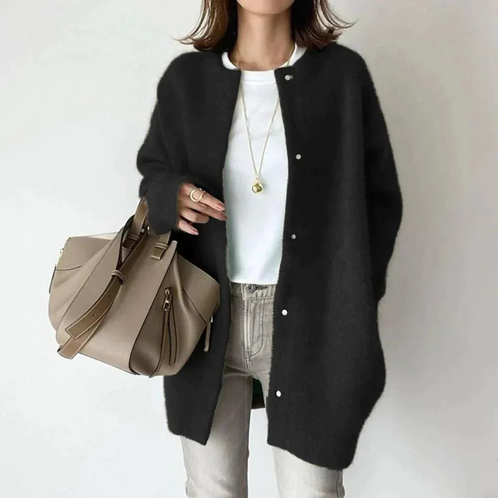 Levoire | Veste En Tricot Élégante Noir YKSIKOKO