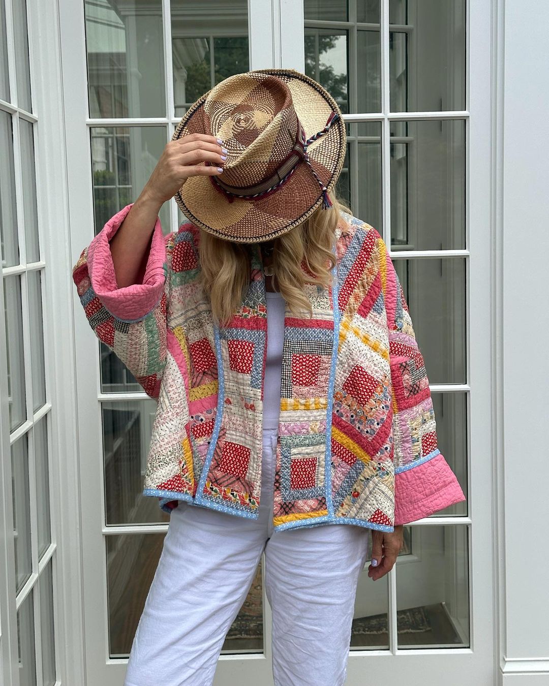 Levoire | Veste Matelassée En Patchwork Décontractée Rosa