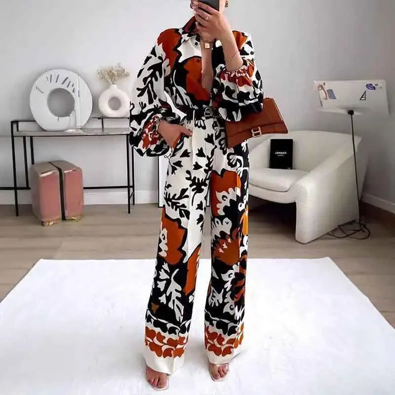 Levoire | Ensemble De Mode Imprimé Deux Pièces