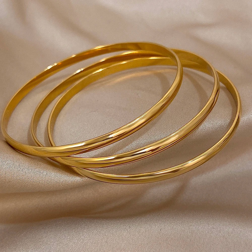 Levoire | 3X Bracelets Dorés À L'Or 18K