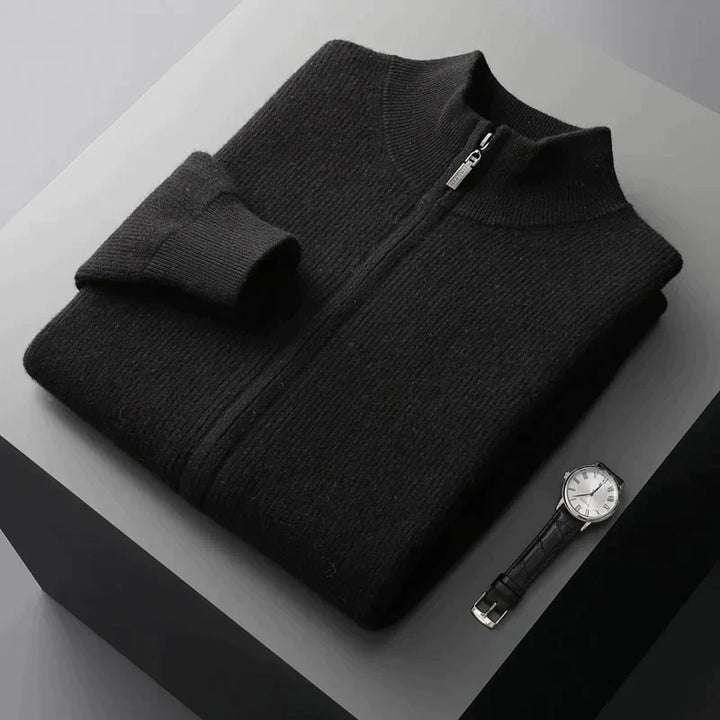 Levoire | Veste Pour Homme Confortable Avec Sensation De Cachemire Noir