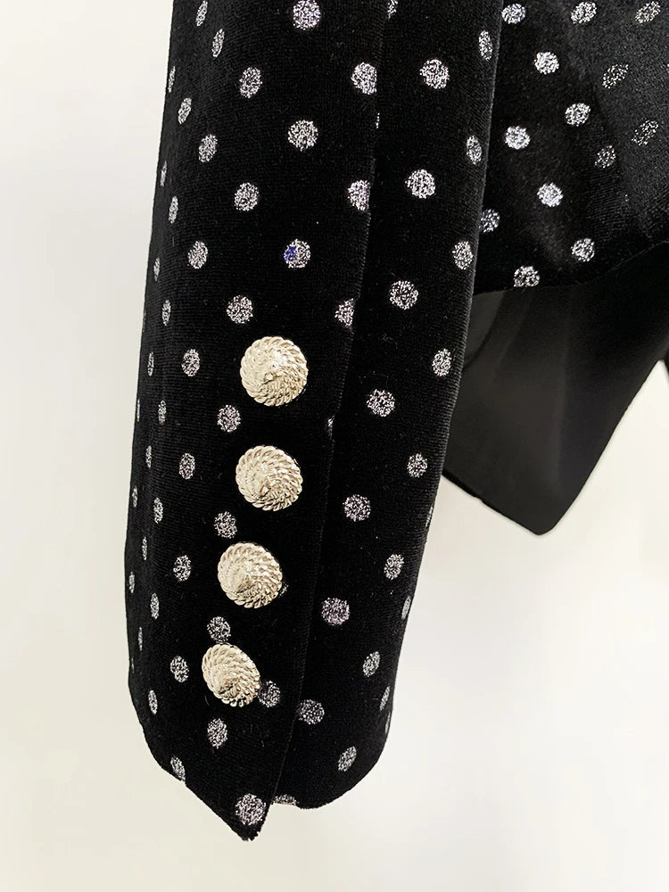 Levoire | Blazer En Velours À Pois Scintillants