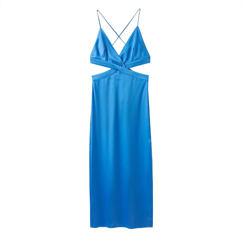 Levoire | Satin Mat Sans Manche Robes