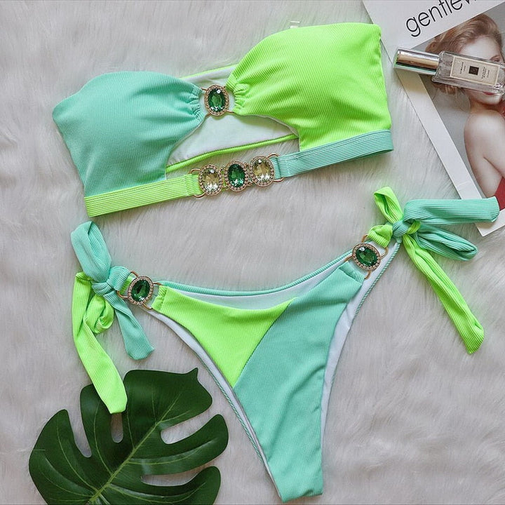 Levoire | Fayenna - Brillant, Scintillant Et Sexy Vert-Bleu