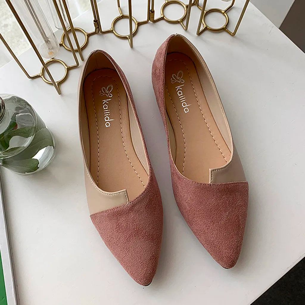 Levoire | Slip On Respirant Femmes Appartement Ballet Chaussures Rosa