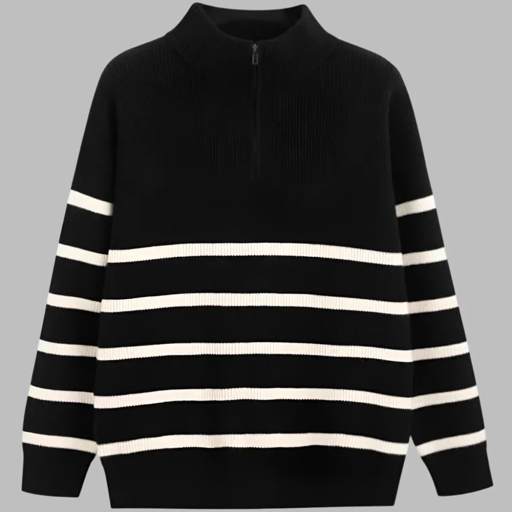 Levoire | Pull En Tricot Élégant Pour Hommes Avec Fermeture Éclair