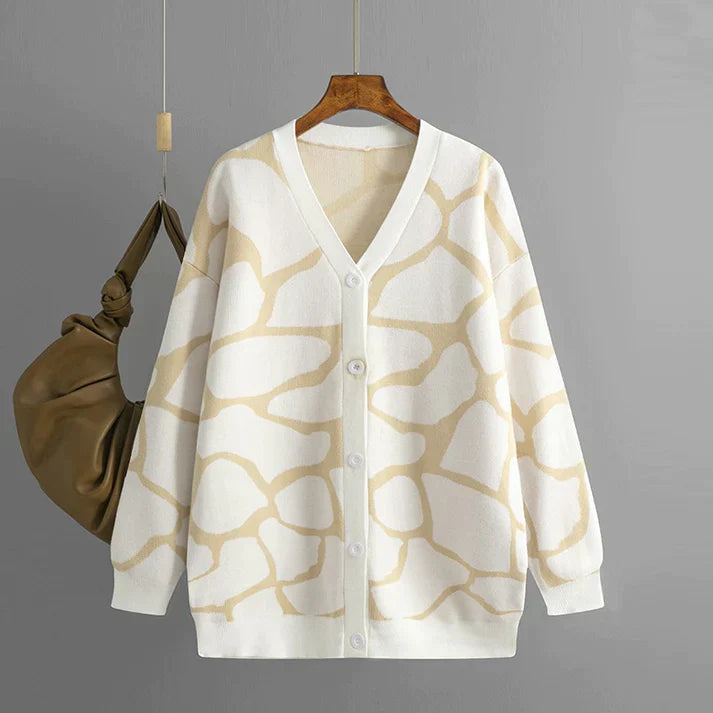 Levoire | Veste tricot douce Abricot Une taille