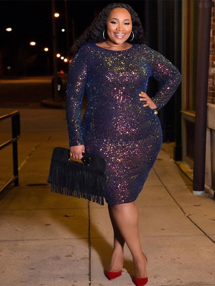 Levoire | Robe Longue À Paillettes Oversize