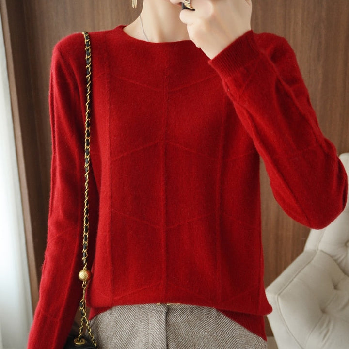 Levoire | Pull Élegant Avec Facteur Confort Rot