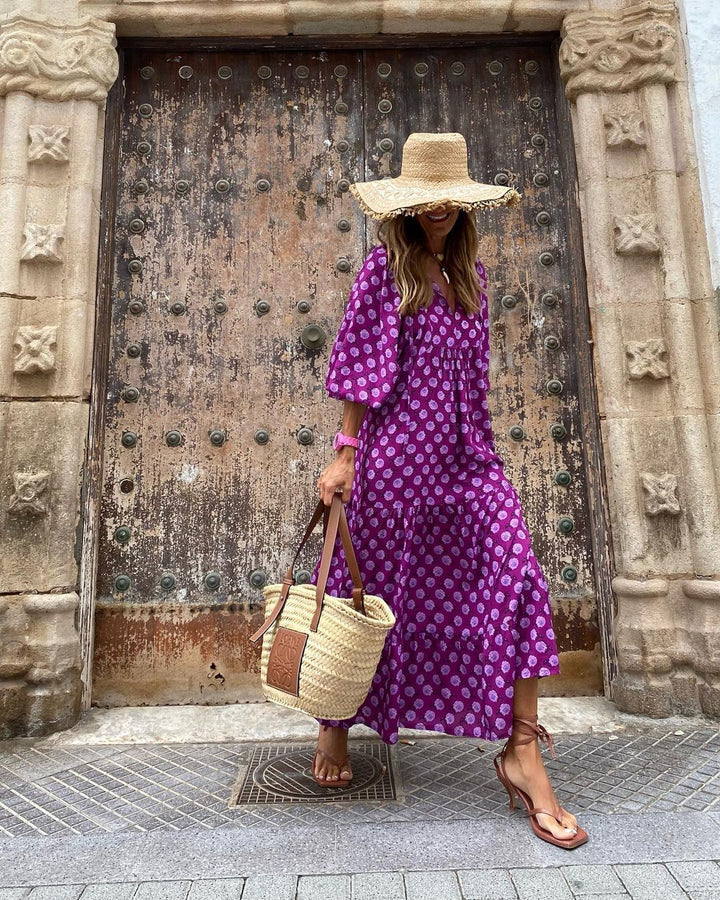 Levoire | Robe Mi Longue Confort Extraordinaire Style Magnifique Lilas