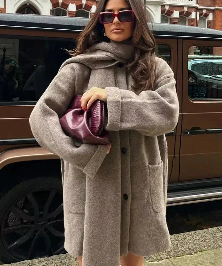 Levoire | Manteau En Tricot Avec Col Châle