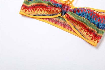 Levoire | Haut Crop Creux & Mini Jupe Deux Ensembles