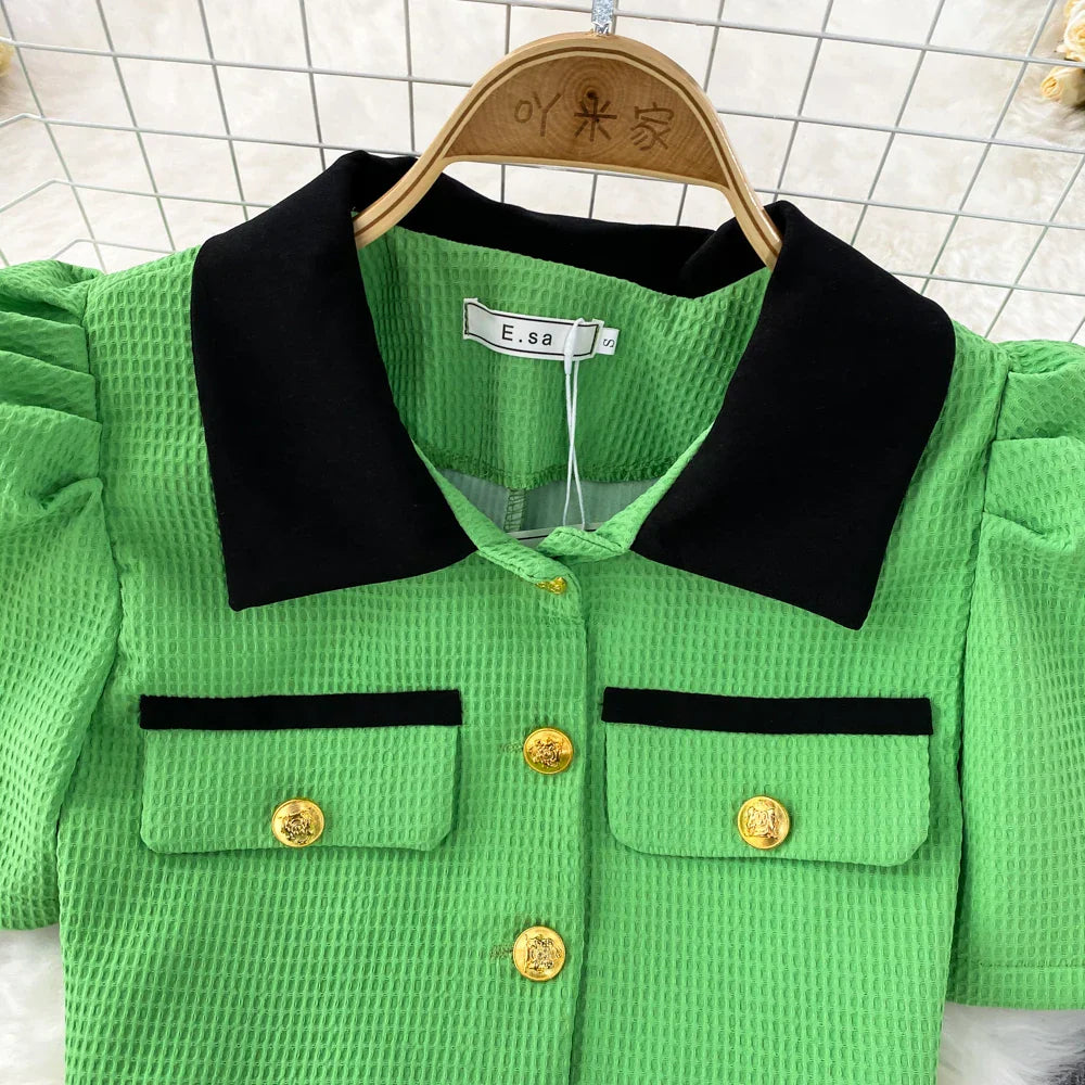 Levoire | Robe À Manches Bouffantes