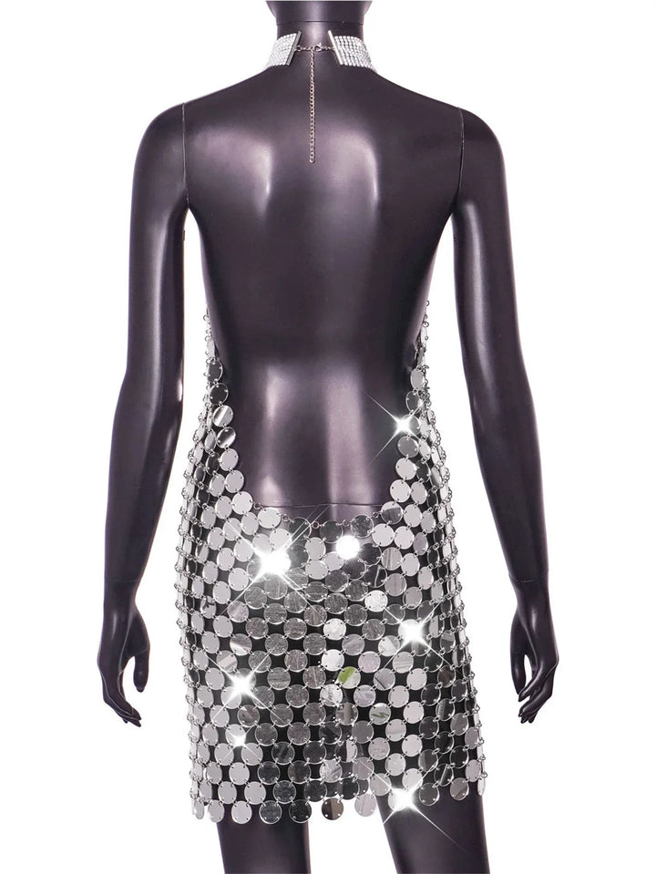 Levoire | Mini Robe Miroir Rond Transparent