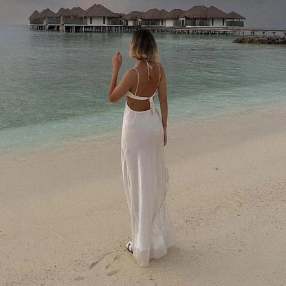 Levoire | Sans Manches Hult Décolleté Maxi Robe