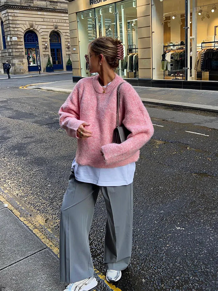 Levoire | Pull À Col Rond En Look Cachemire Pour Femmes