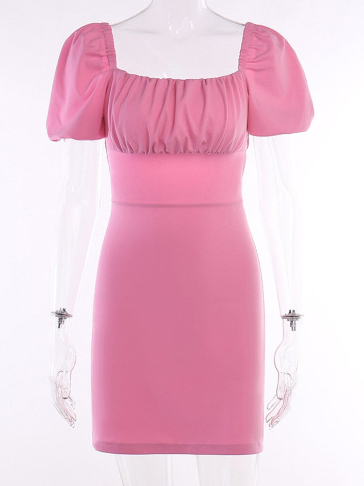 Levoire | Manchette Bouffante Ouverture Au Dos Robe Mini