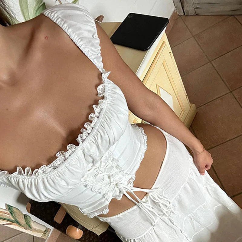 Levoire | Haut Corset Romantique En Dentelle