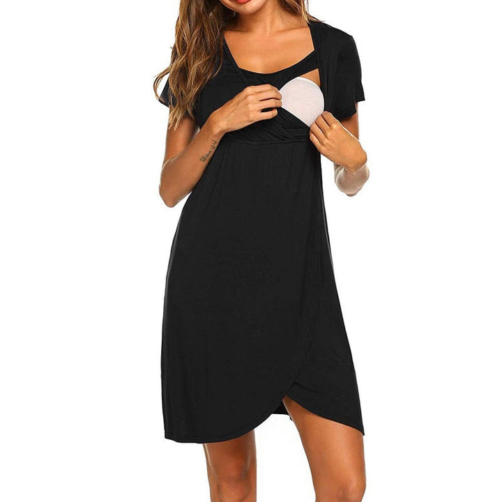 Levoire | Vêtements De Nuit Der Letter Amningen Noir