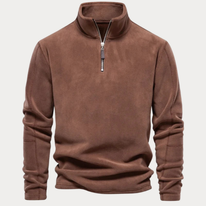 Levoire | Sweatshirt Fleece Exclusif Braun