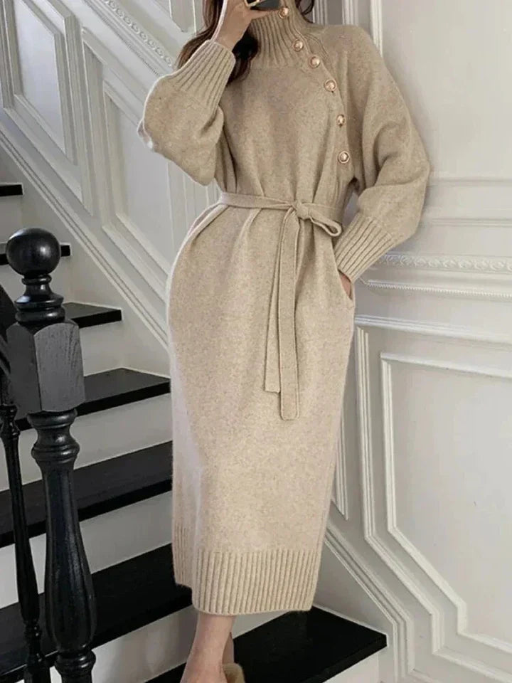 Levoire - Robe pull élégante Beige
