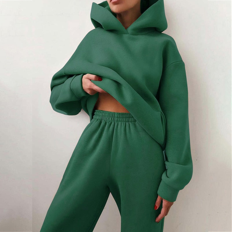 Levoire | Ensemble De Jogging Grande Taille Vert