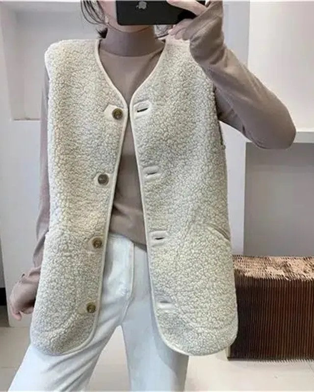 Levoire | Gilet Sans Manches Pour Femmes Confortable Pour Toutes Les Occasions Blanc