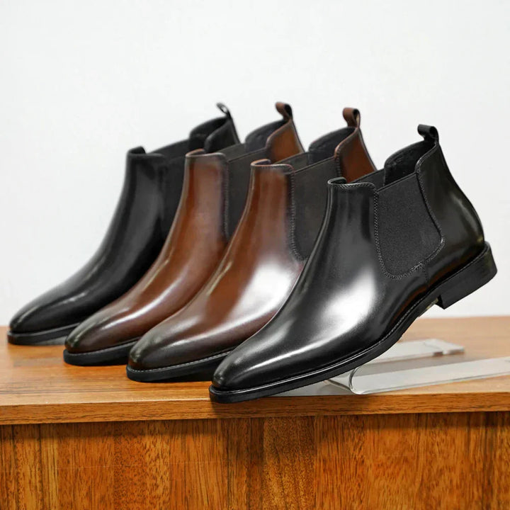 Levoire | Bottes en cuir avec une coupe moderne