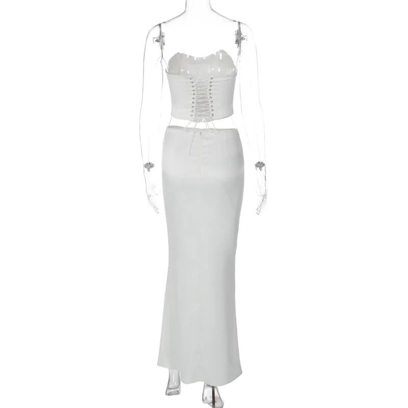 Levoire | Top Court Style Corset & Ensemble Jupe Longue