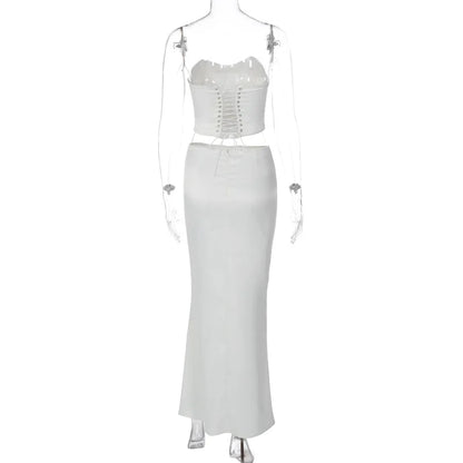 Levoire | Top Court Style Corset & Ensemble Jupe Longue