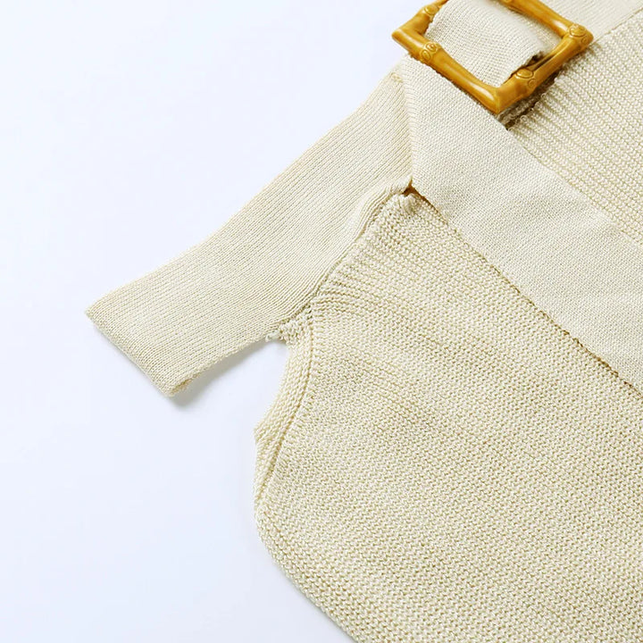 Levoire | Maxi Tricot Co Ord Top Court Et Jupe Crayon