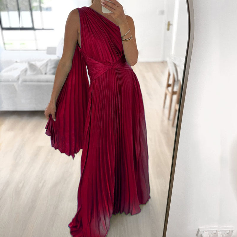 Levoire | Satinpuddings Plissé Lyskostakk Robes Longues
