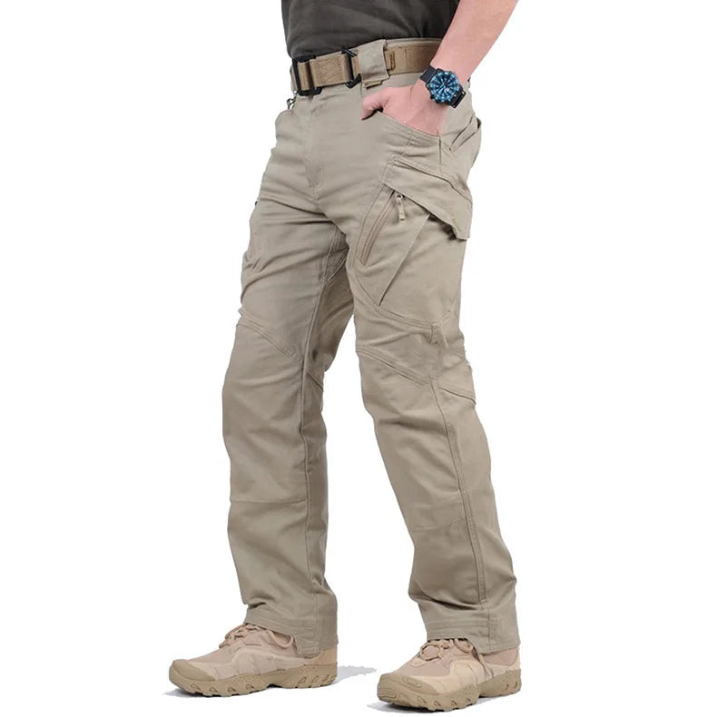 Levoire | Pantalons cargo avec plusieurs poches Khaki