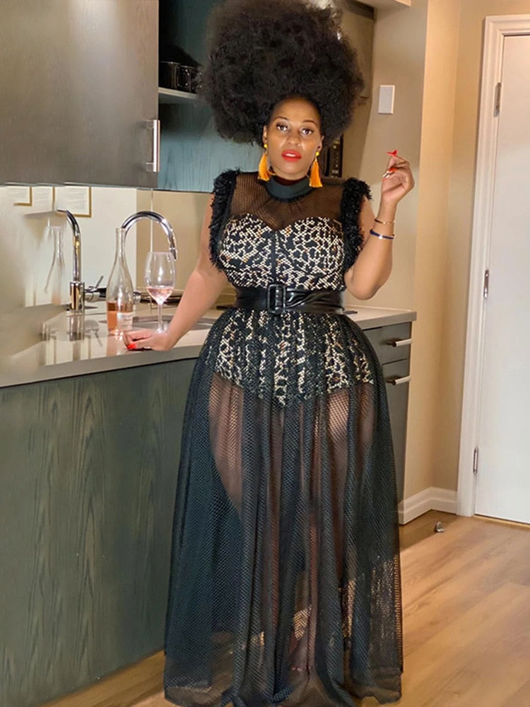 Levoire | Bralette En Matériau En Filet Robes Maxi & Ensembles De Bodysuit