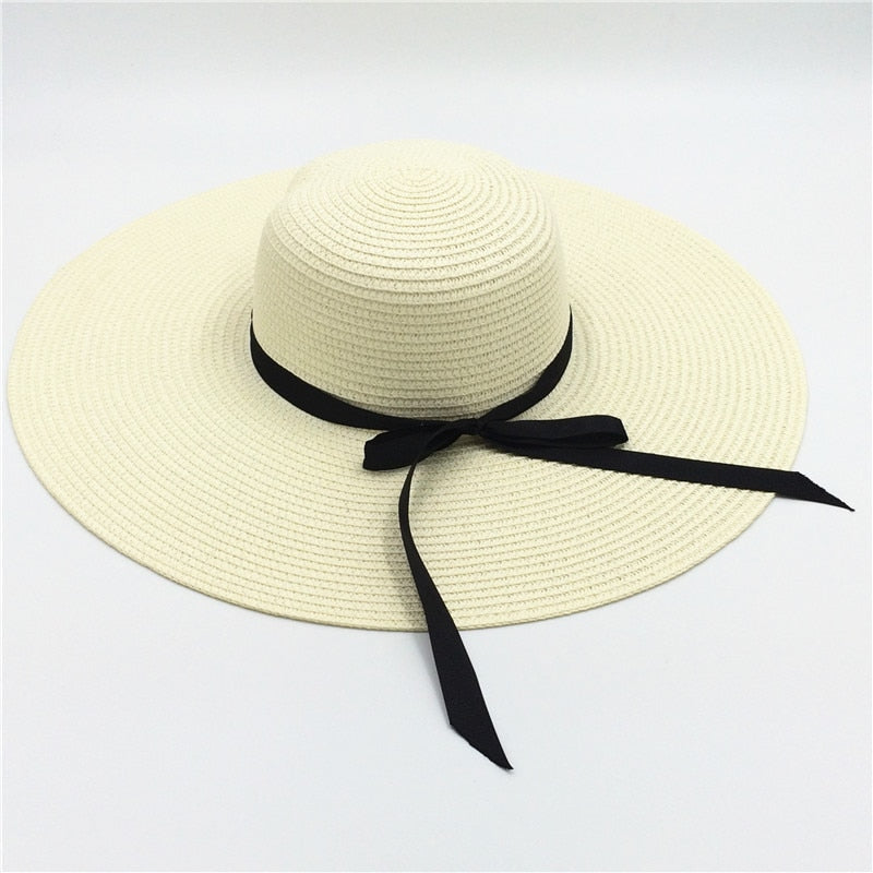 Levoire | Chapeau De Plage Classique Avec Bande Couleur crème 11cm