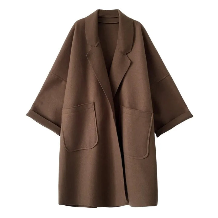 Levoire | Grande Taille Manteau Long Café